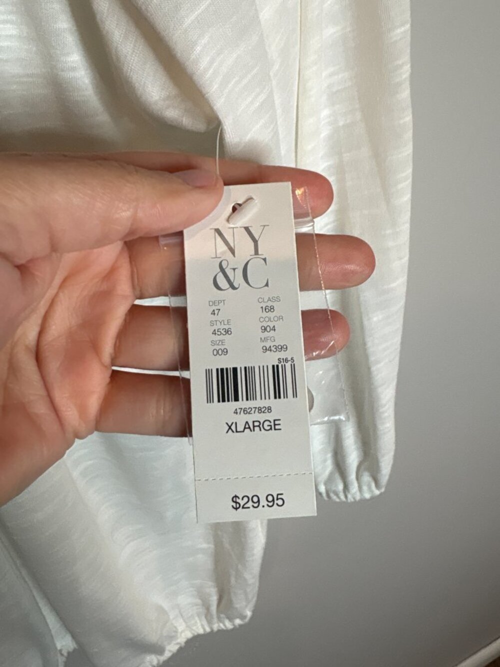 NWT New York & Company white blouse - Picture 3 of 5